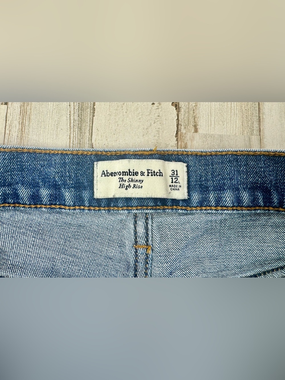 Abercrombie & Fitch Jeans 31/12L (32x29) The Skinny High Rise Blue - Picture 4 of 11